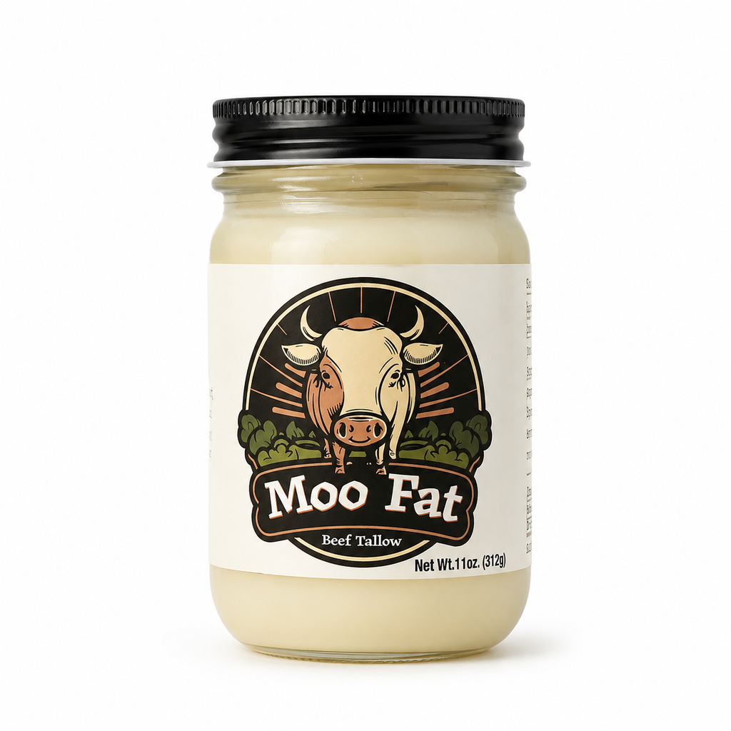 Moo Fat Grass-Fed Beef Tallow (11 oz)